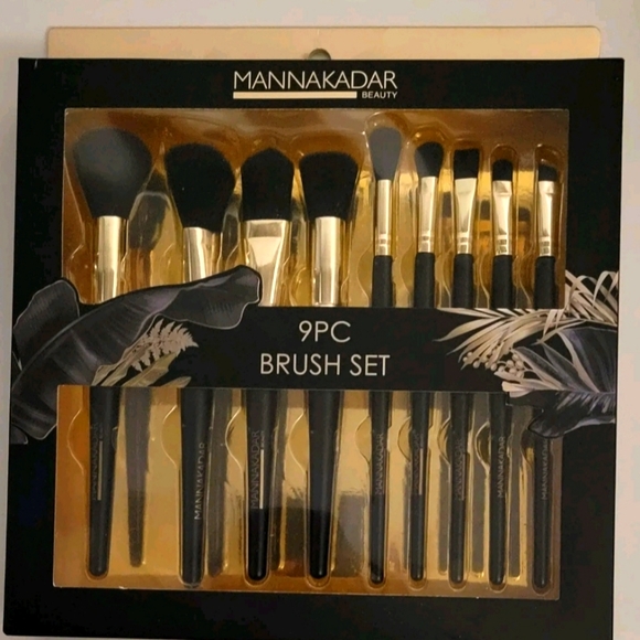 Manna Kadar Beauty 9pc Makeup Brush Set - Picture 1 of 4